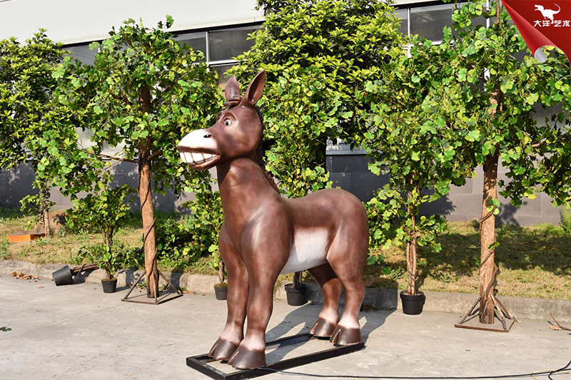 仿真驢，仿真動物雕塑，卡通動物模型
