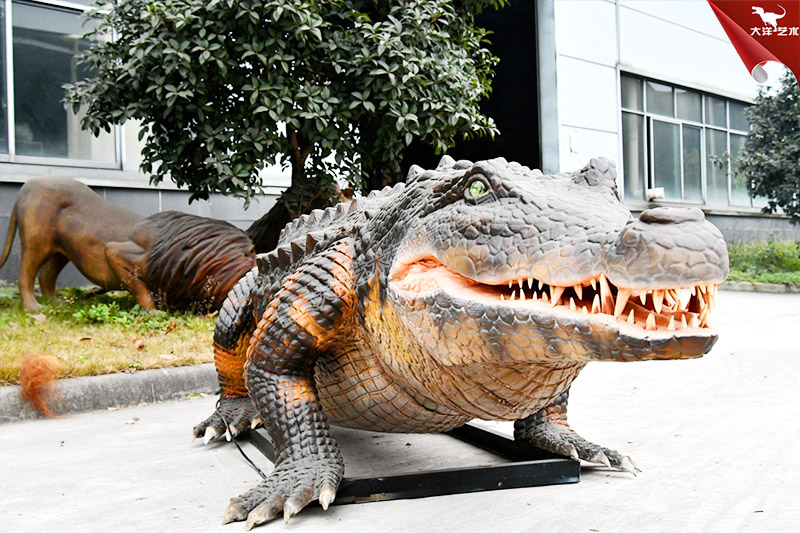 仿真鱷魚，仿真動物制作