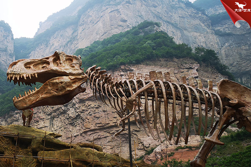 仿真恐龍骨架，霸王龍化石骨架