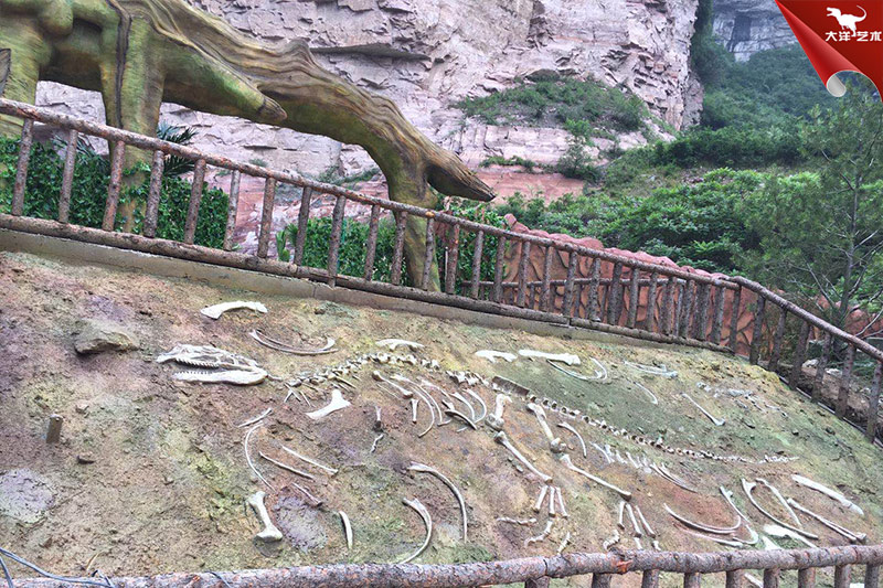 恐龍化石，恐龍骨架模型