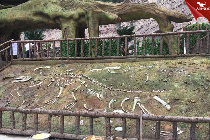 恐龍化石，恐龍骨架模型