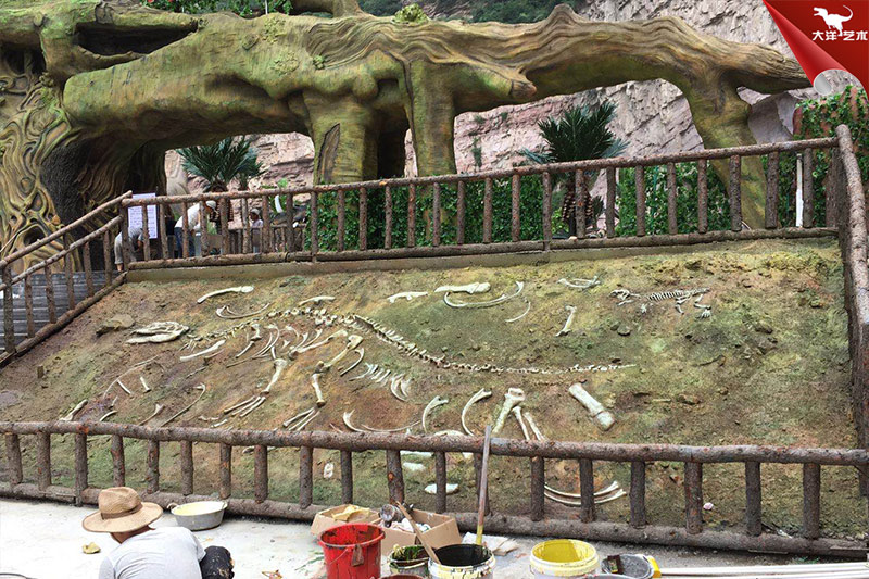 恐龍化石，恐龍骨架模型