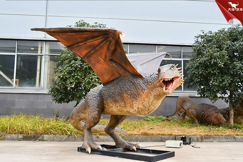 仿真飛龍模型，能動會叫的仿真西方龍模型